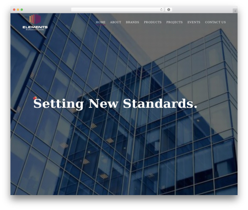 WordPress theme Elements - elementsas.com