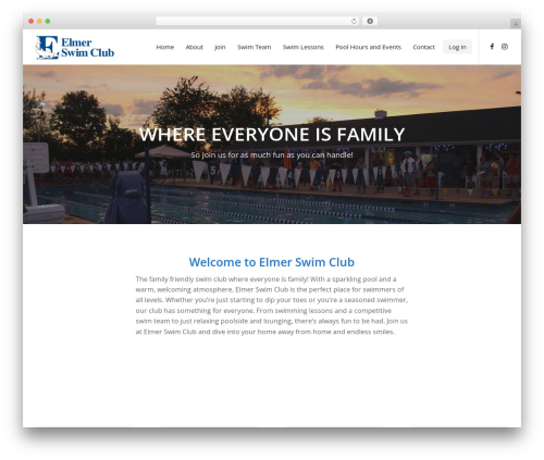 WordPress theme Enfold - elmerswimclub.com