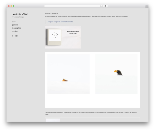 WordPress theme JV - jeremie-villet.fr