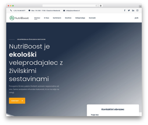 WordPress theme Moppers - nutriboostsuperfoods.si