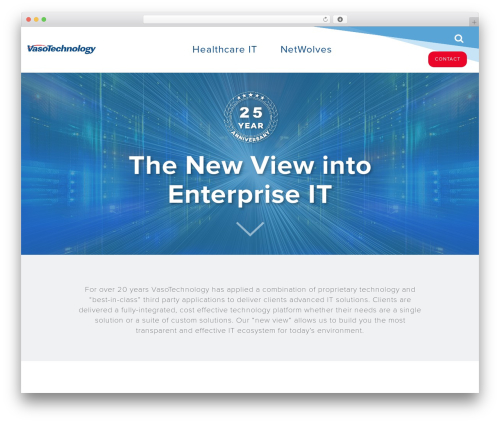 WordPress theme Vaso Technology - vasotechnology.com