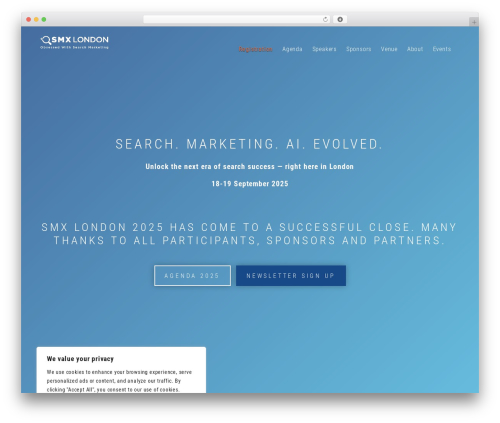 WordPress website theme Extra Modular Base Theme - searchmarketingexpo.co.uk