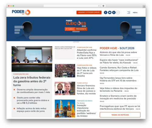 Best WordPress theme Poder - poder360.com.br