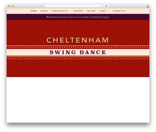 Create WordPress theme - cheltenhamswing.dance