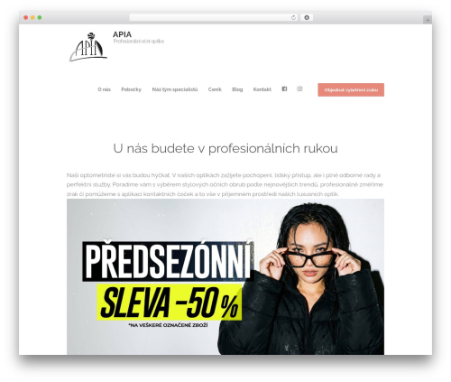 Optometry WordPress theme - ocnioptika.com