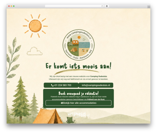 WordPress theme Hello Elementor - campingoudesluis.nl