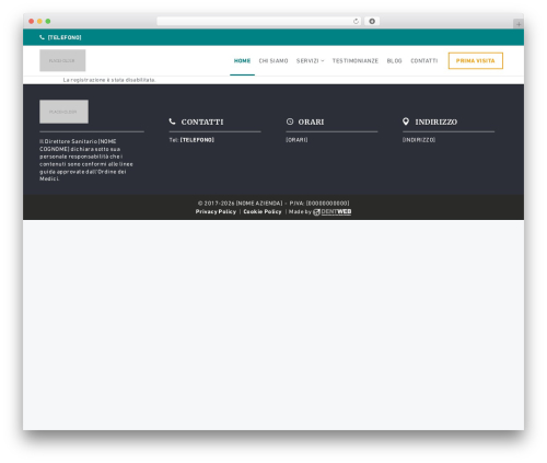 DentWeb Platform theme WordPress - studiomedicoodontoiatrico.it