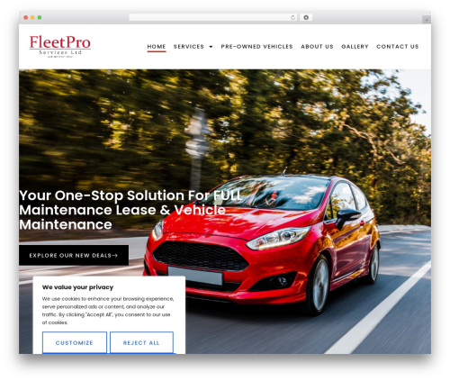 macchina WordPress theme - fleetpro.mu