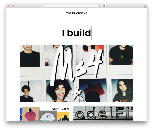 WordPress theme TIM - timfrascone.com