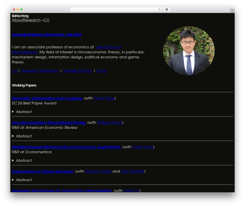 WordPress theme Massimo - kaihaoyang.com