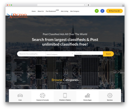 adforest theme WordPress - www.arzooclassifiedads.club