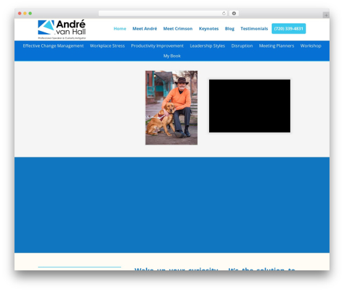 André van Hall theme WordPress - andrevanhall.com