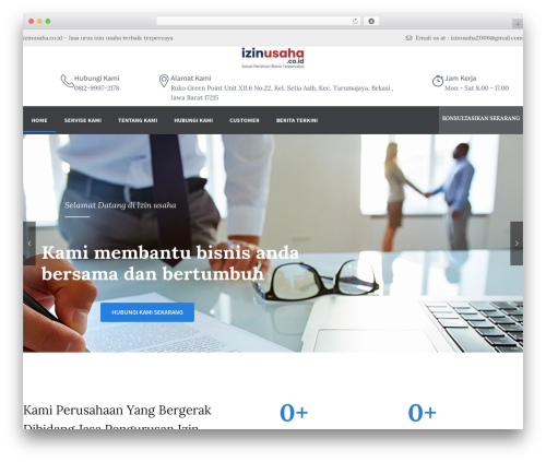 consultantpro WordPress theme - izinusaha.co.id