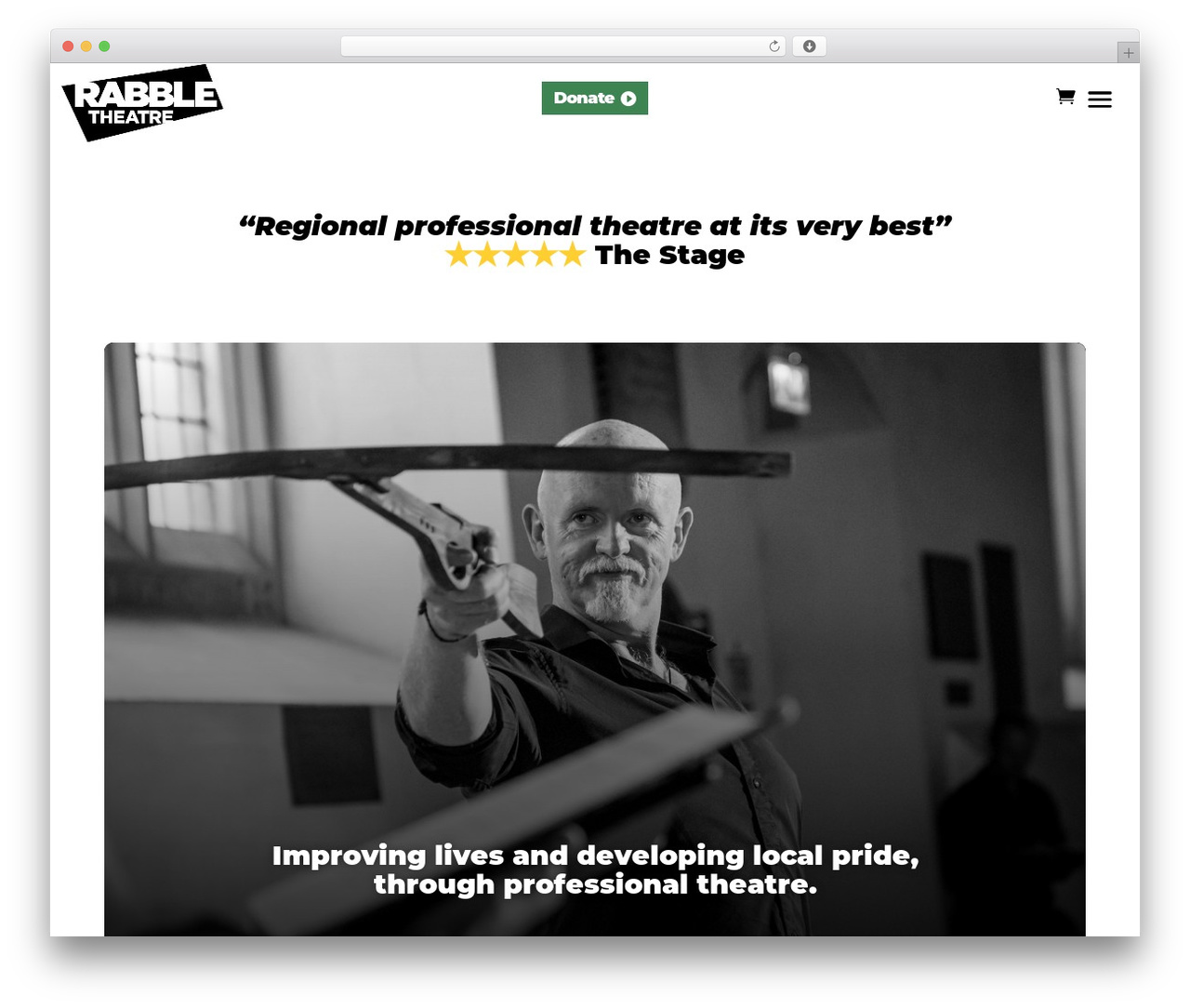 RABBLE Theatre WordPress theme - rabbletheatre.com