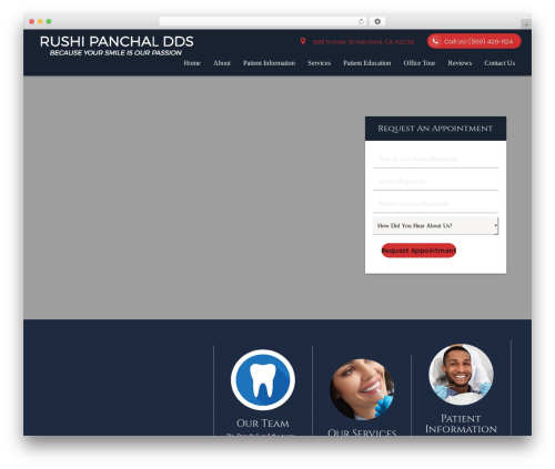 DoctorGenius Framework WordPress theme design - hanfordcosmeticdentist.com