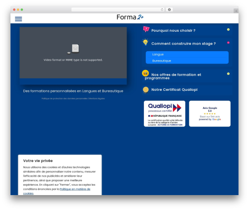 Web stat WordPress plugin - forma2plus.com