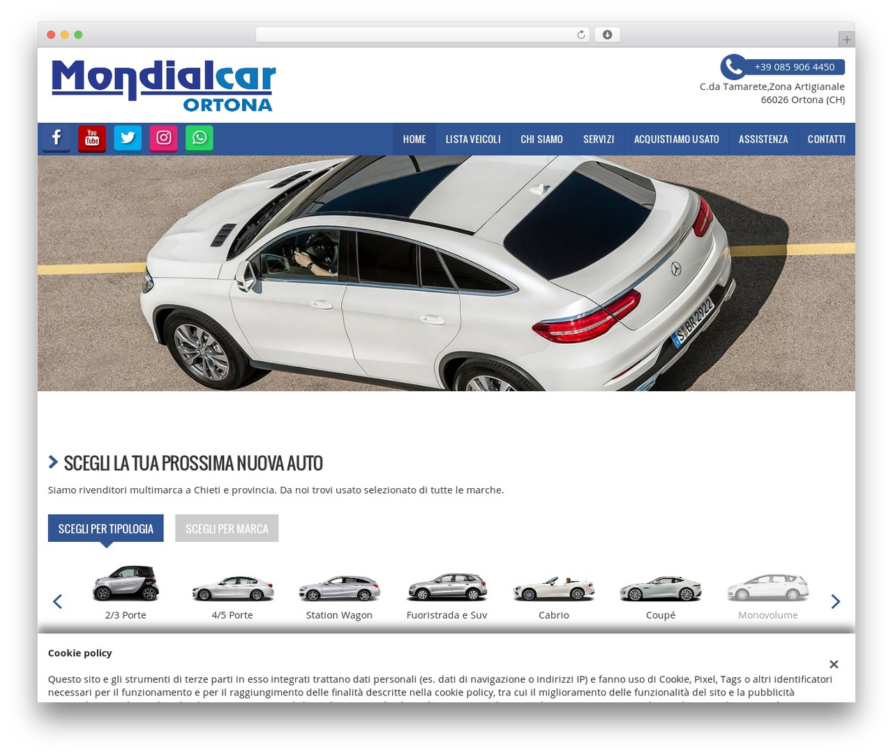 GestionaleAuto.com WordPress theme - mondialcarortona.it