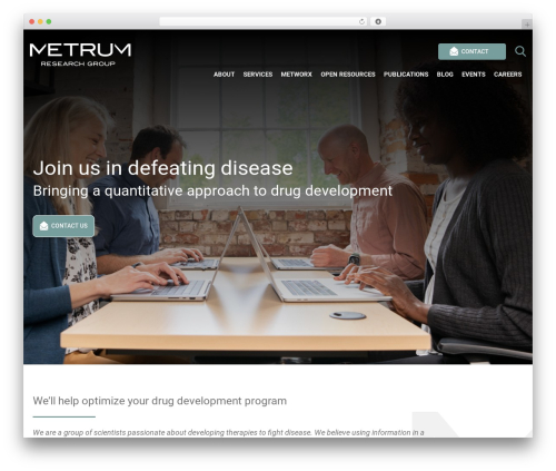 Metrum WordPress theme - metrumrg.com