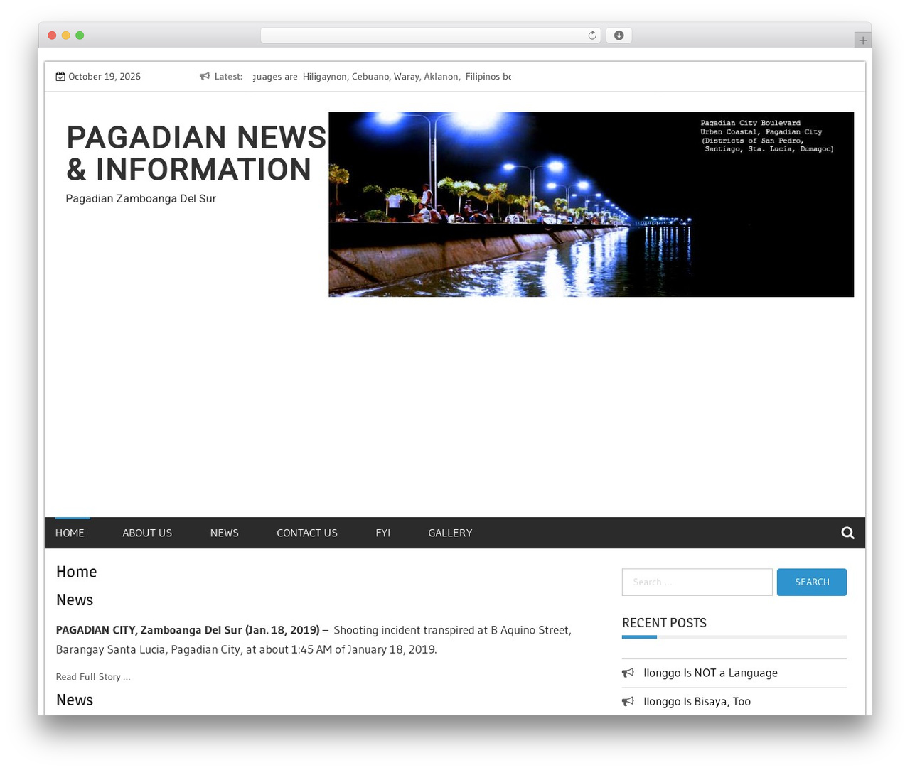Newslite WordPress theme - pagadian.org Newslite WordPress theme - pagadian.org