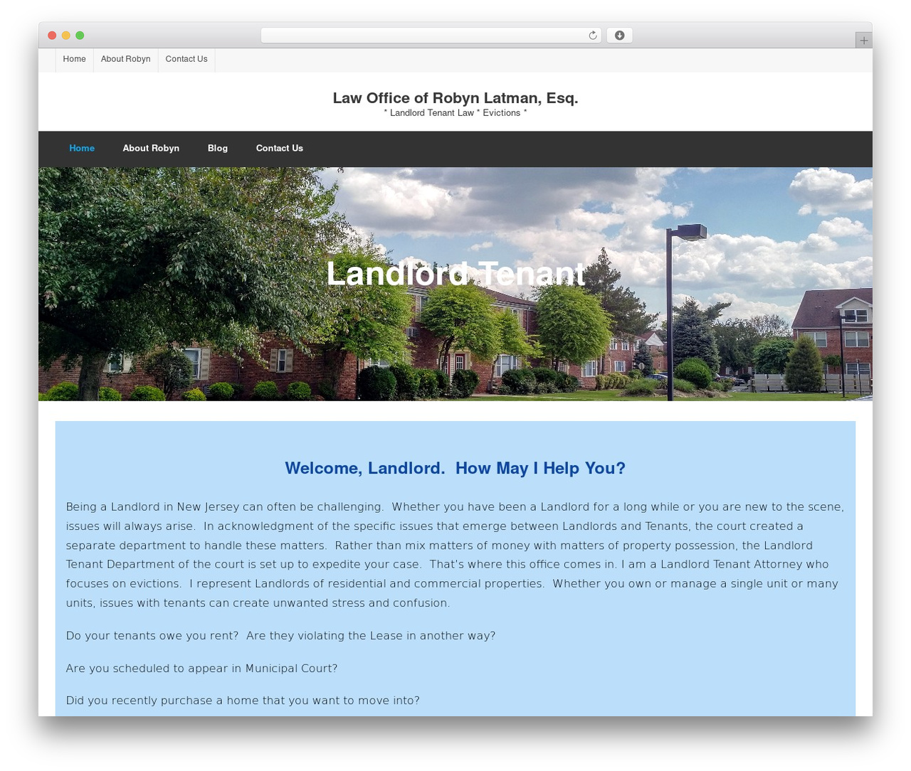 Shuttle goNews WordPress theme - latmanlaw.com