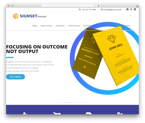 Signset WordPress theme - signset.com.pk