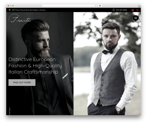 WordPress theme Astra - isartiluxurymenswear.com