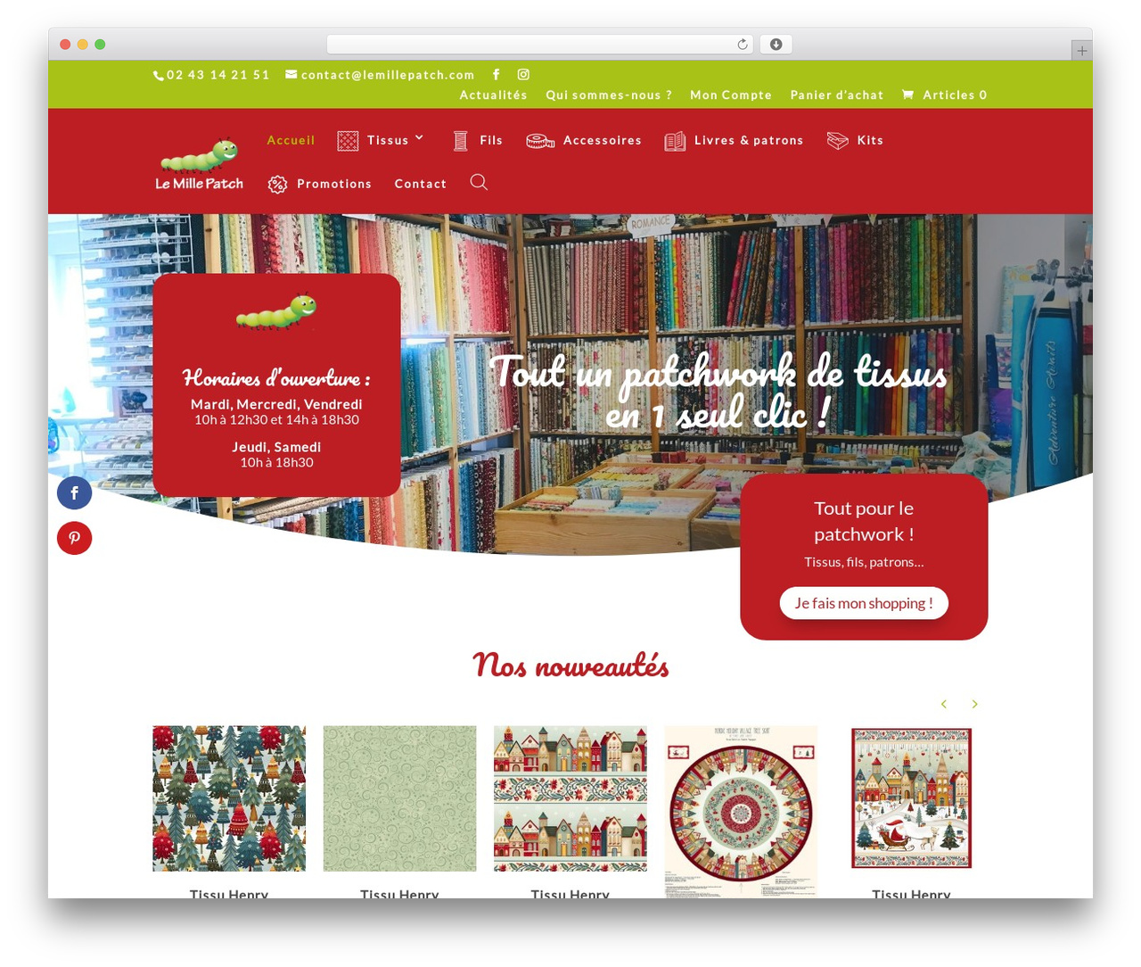 WordPress theme Divi - lemillepatch.com