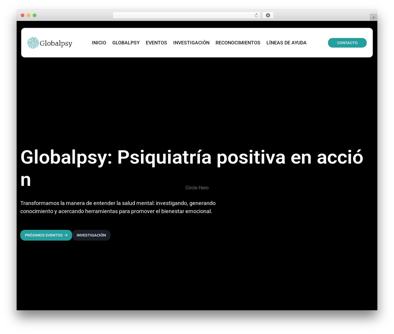 WordPress theme Global Psy - globalpsy.org.ar
