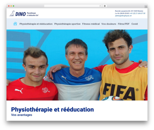 WP Bootstrap Starter WordPress theme - dinophysio.ch