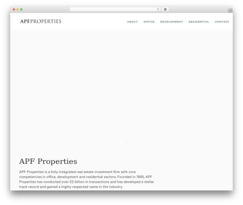 Apf theme WordPress - apfproperties.com