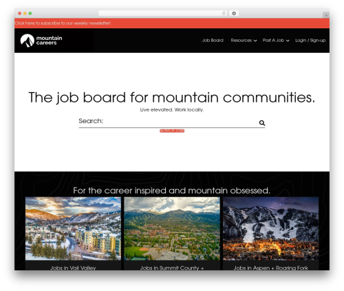 Wp job manager wc paid listings WordPress plugin - mountaincareers.com