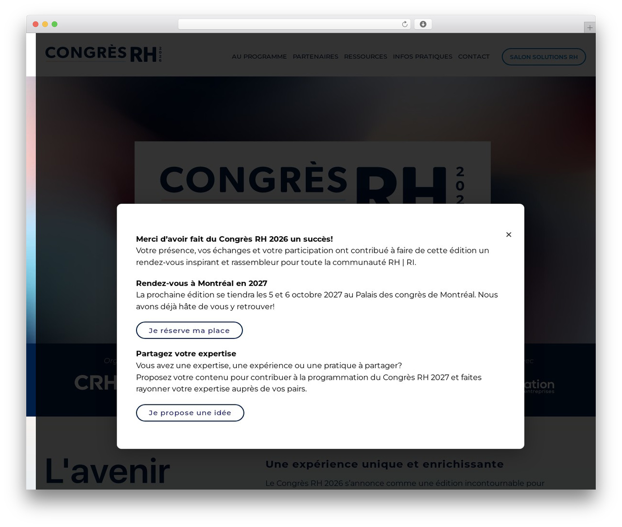 Confera WordPress theme - congresrh.org