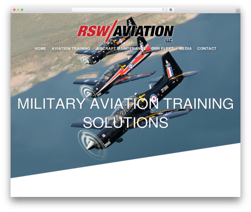 Custom Responsive (SASS) Theme WordPress theme design - rswaviation.com