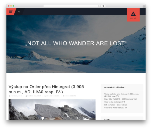 Gnar WordPress theme - michalcermak.com