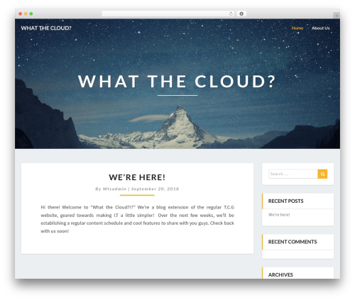 Lighthouse WP theme - whatthecloud.com Lighthouse WP theme - whatthecloud.com
