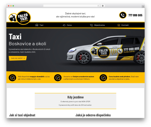 MD webdesign responsive theme WordPress theme - www.boskovicetaxi.cz
