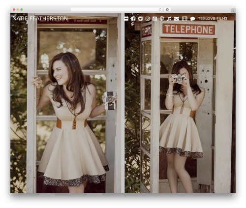 Rare WP theme - katiefeatherston.com