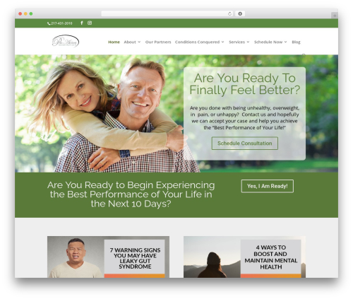 Theme WordPress Divi - pro-activewellness.com