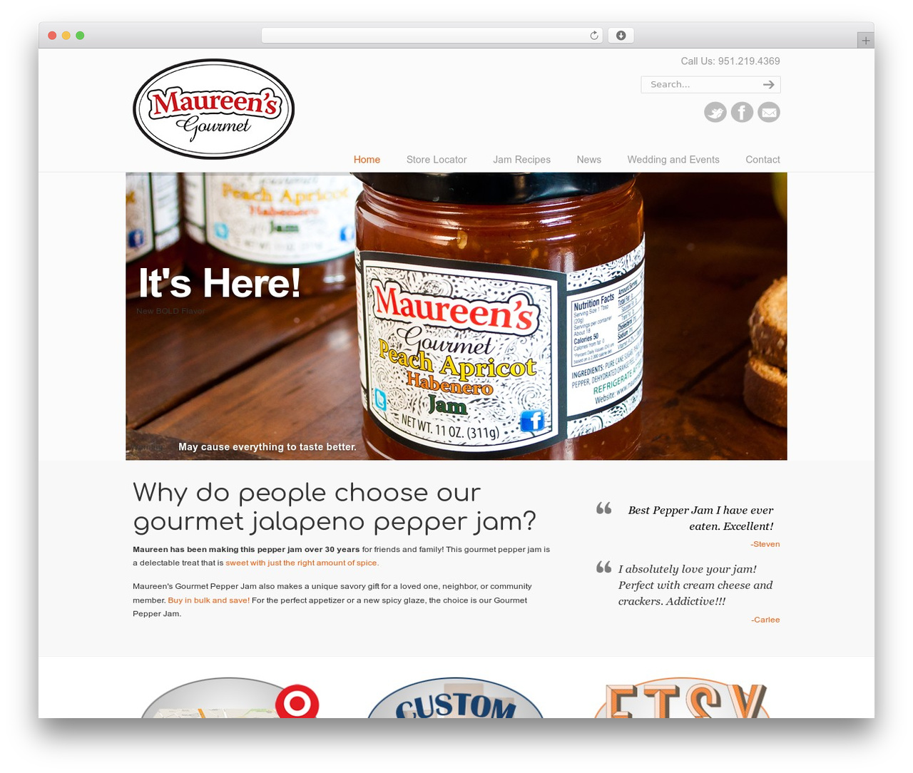 U-Design theme WordPress - maureensgourmet.com