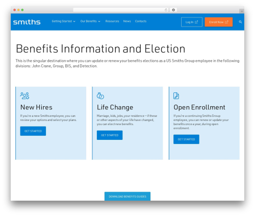 WordPress theme Smiths Theme - smithsgroupbenefitscenter.com