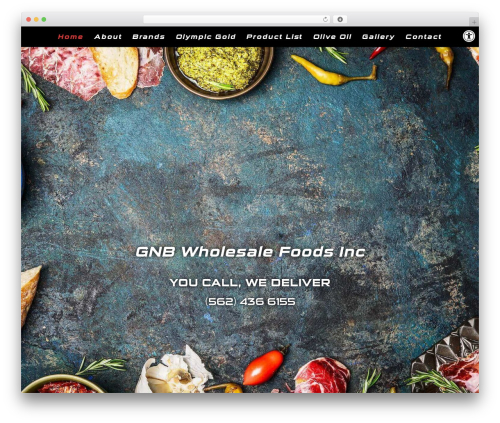 WordPress website theme Divi - gnbwholesale.com