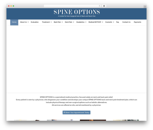 Divi WordPress theme - spineoptions.com