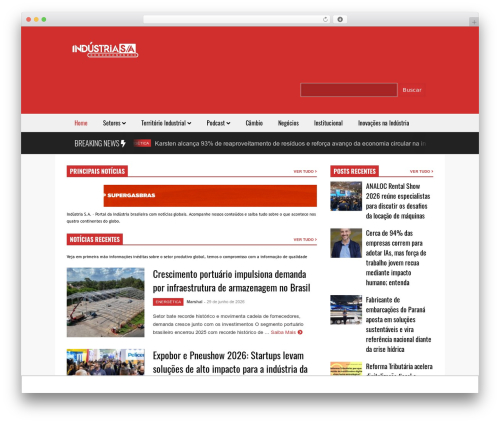 FlatNews WordPress magazine theme - industriasa.com.br