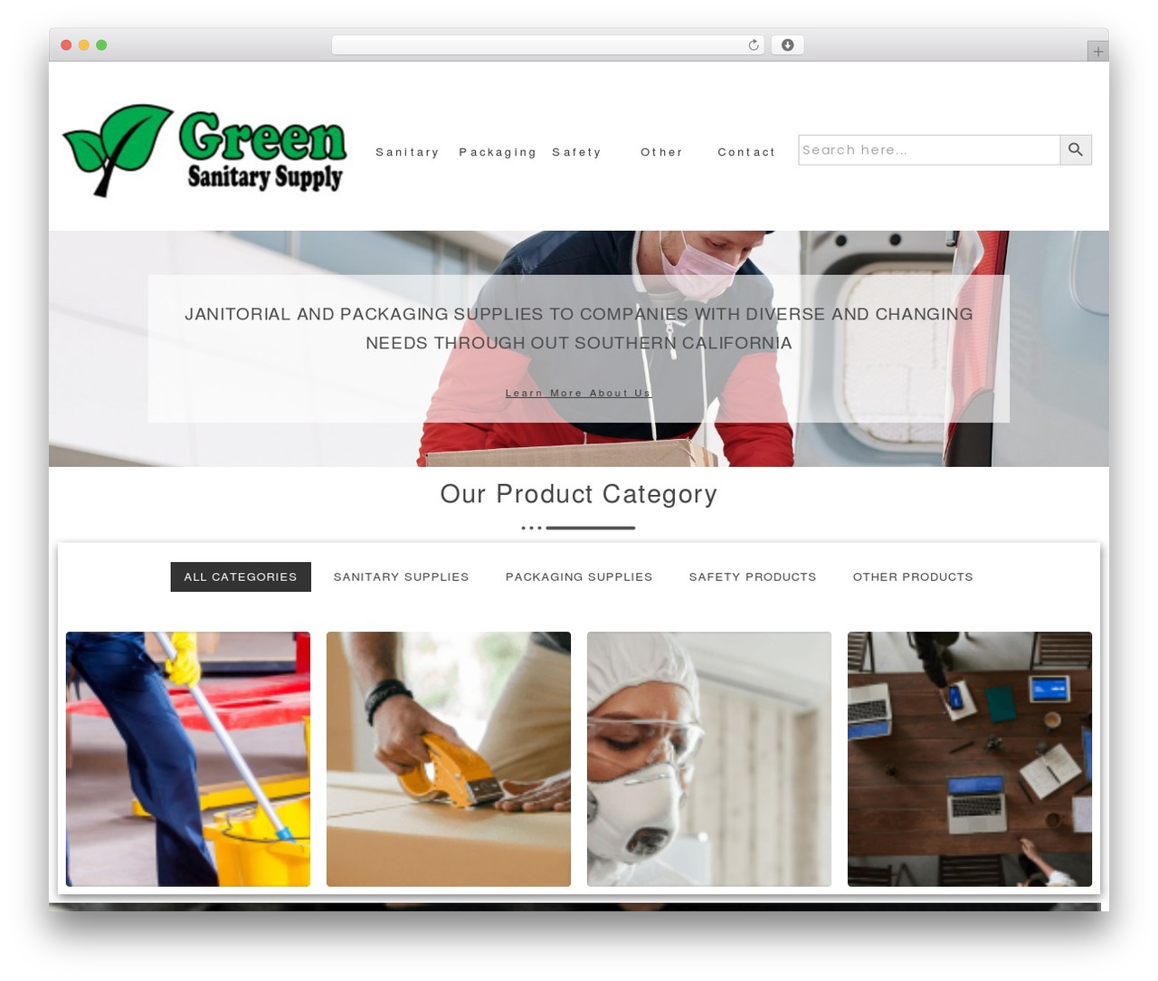 Hello Elementor WordPress website theme - greensanitarysupply.com
