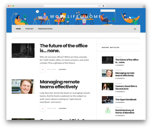 JustWrite WordPress theme - worklifeathome.com JustWrite WordPress theme - worklifeathome.com