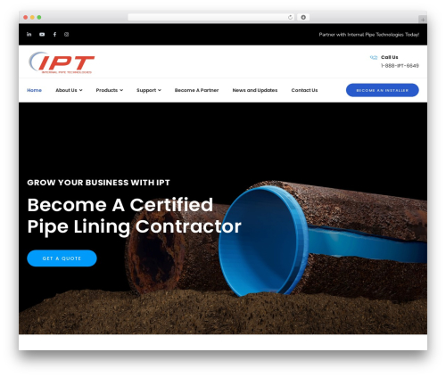 Kempner WordPress theme - internalpipetech.com