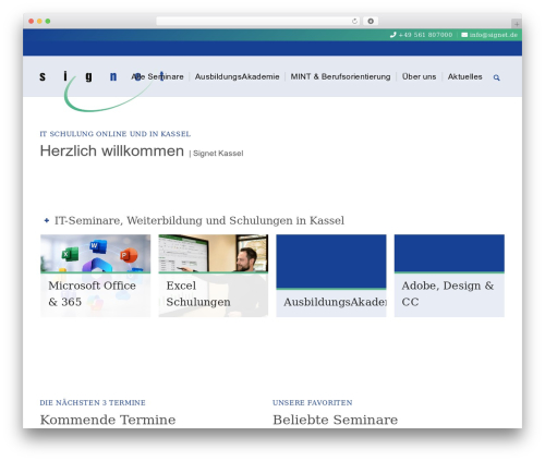 Smart navigation widgets WordPress plugin - signet.de