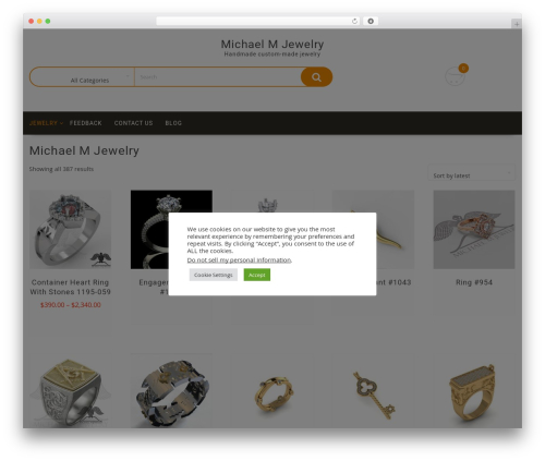 Multicommerce theme WordPress - michaelmjewelry.com