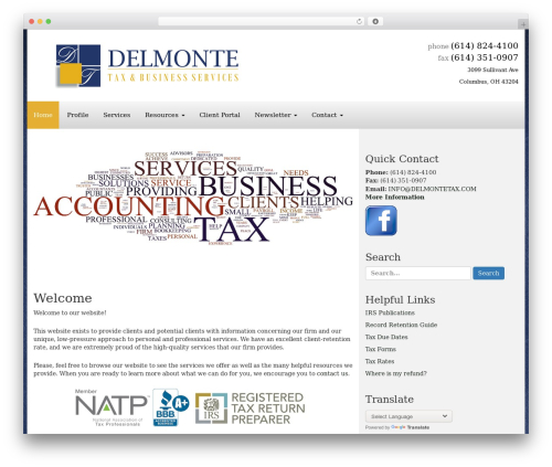 Gns newsletters WordPress plugin - delmontetax.com