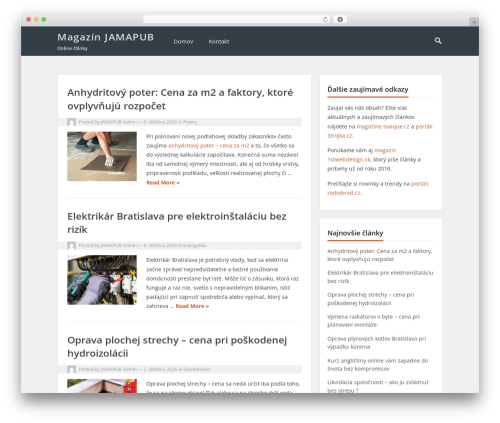 VT Blogging WP theme - jamapub.cz